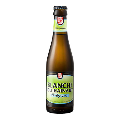 5410702001307 Blanche du Hainaut Bio<sup>1</sup> - 25cl Biologish bier met nagisting in de fles (controle BE-BIO-01)