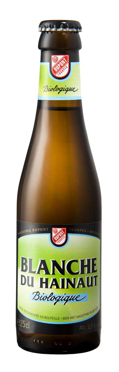 5410702001307 Blanche du Hainaut Bio 25cl - Official HD bottle packshot Dupont Brewery